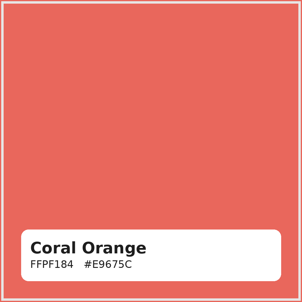 Coral Orange Embroidery Thread 5000m