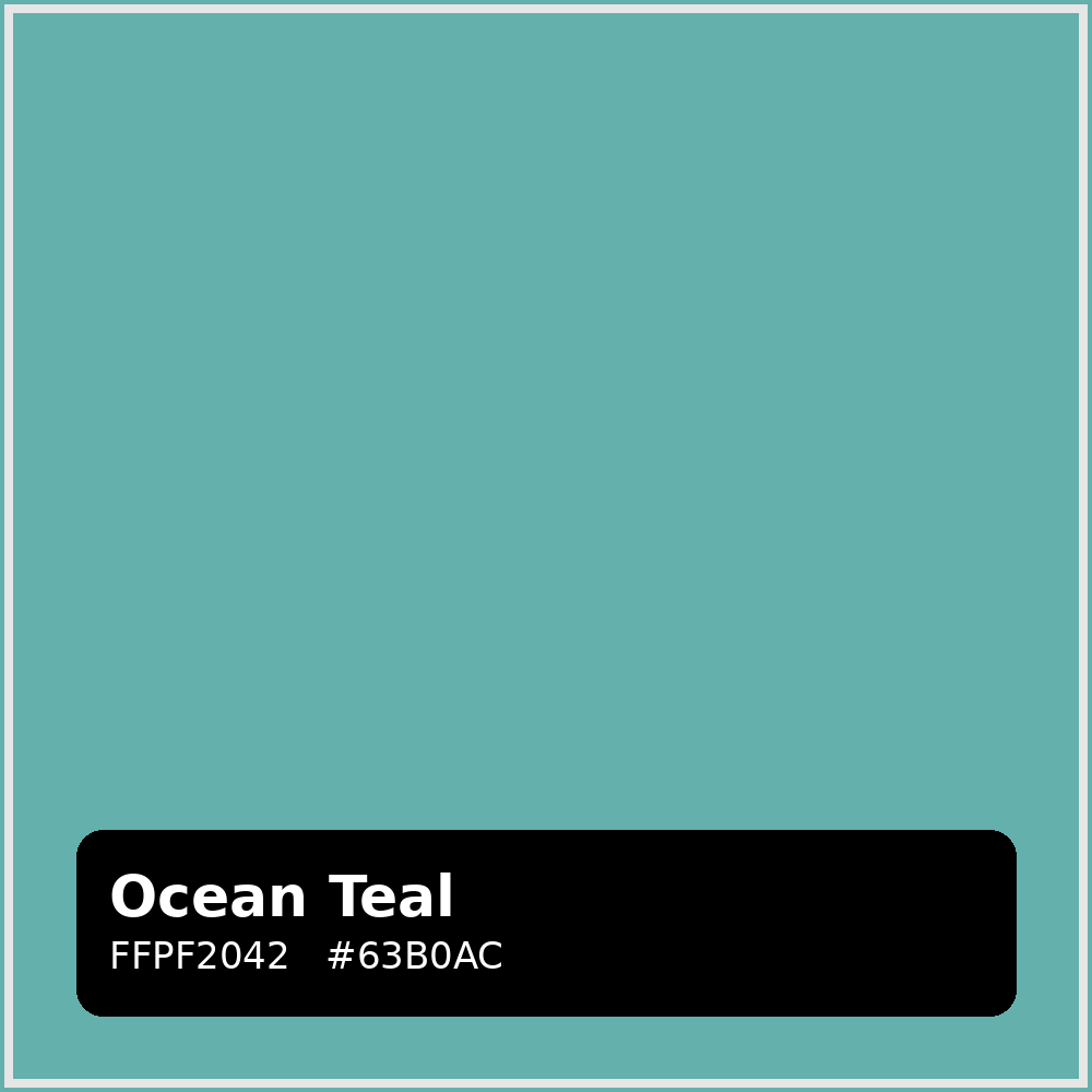 Ocean Teal Embroidery Thread 5000m