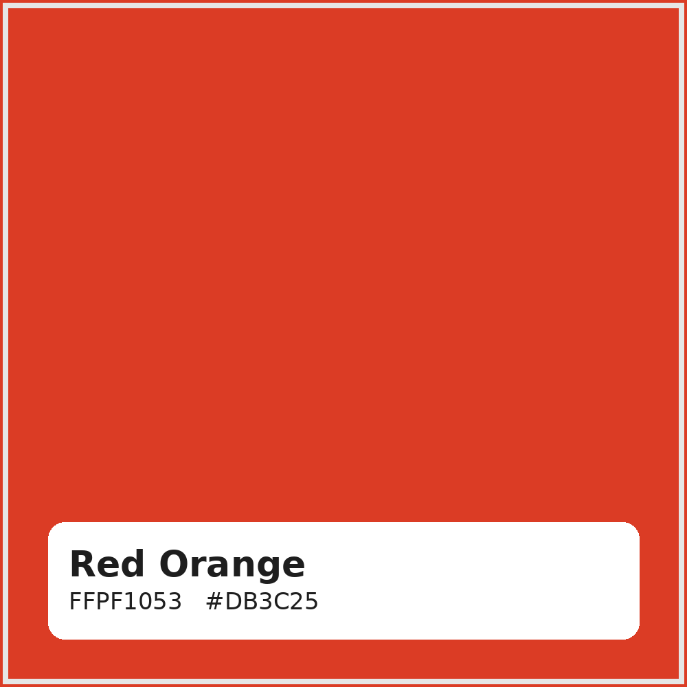 Red Orange Embroidery Thread 5000m