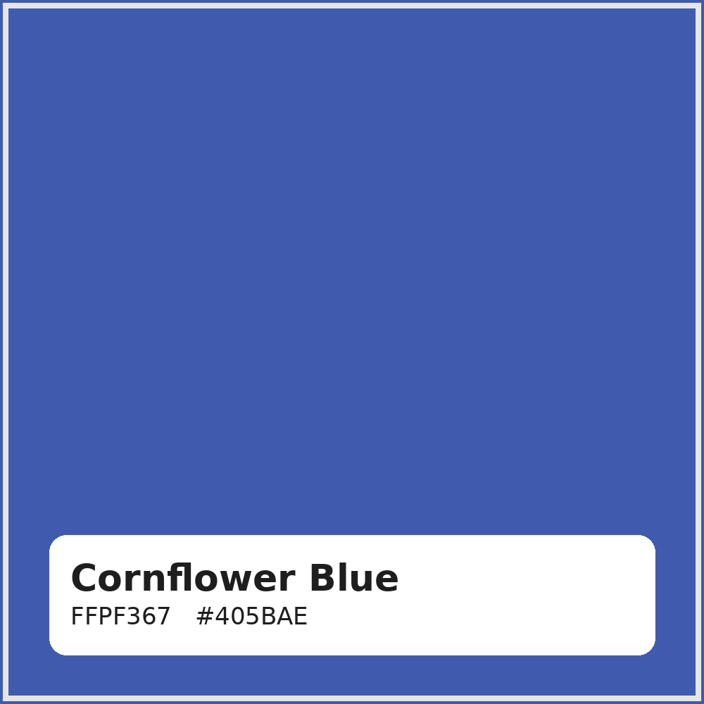 Cornflower Blue Embroidery Thread 5000m