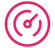 Pink speed gauge icon representing embroidery machine performance.