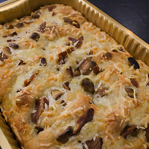 Hot honey & Bacon Focaccia