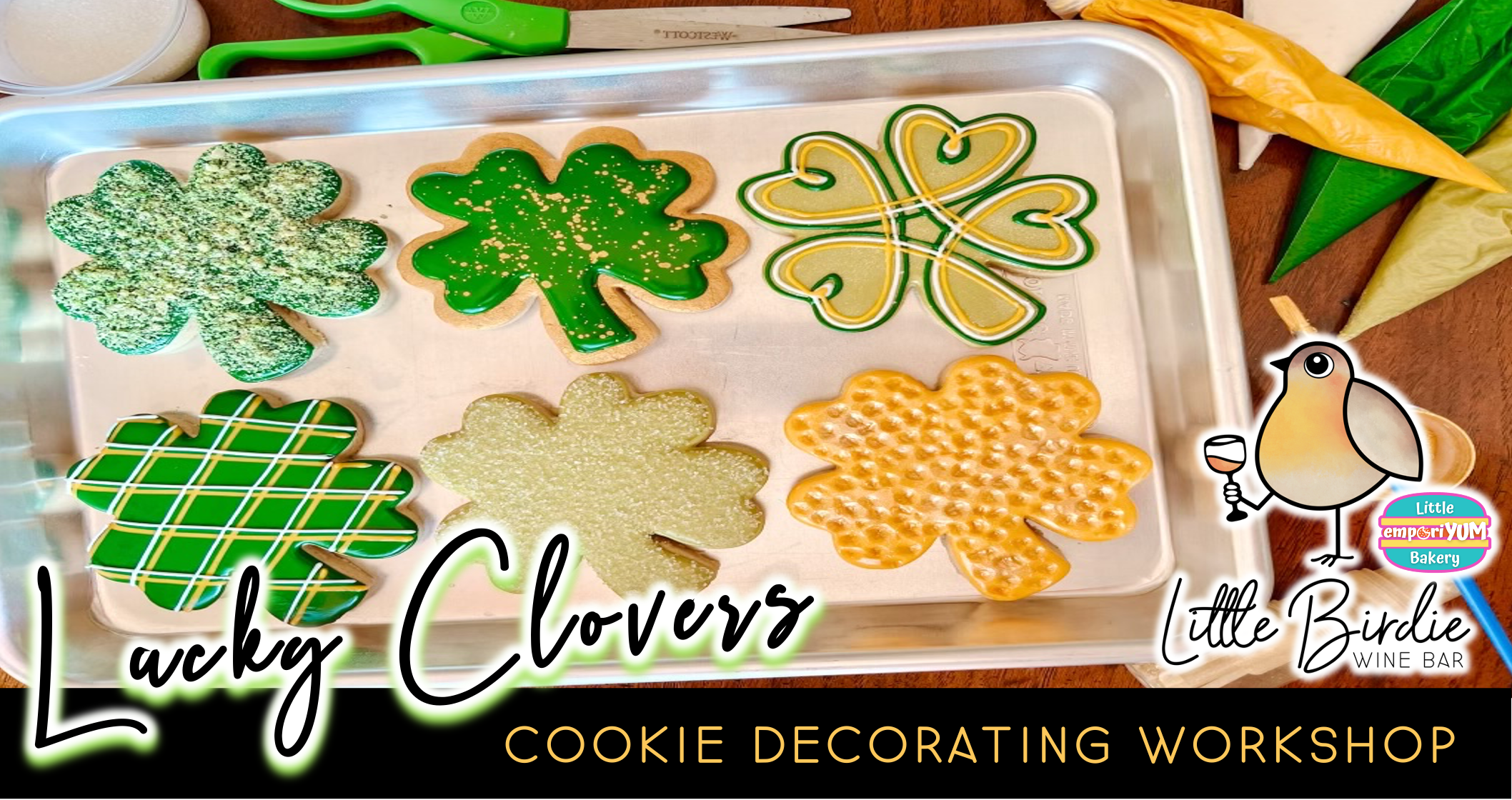 Lucky Clovers | Cookie Decorating Workshop (3/12 @ 6:00PM)