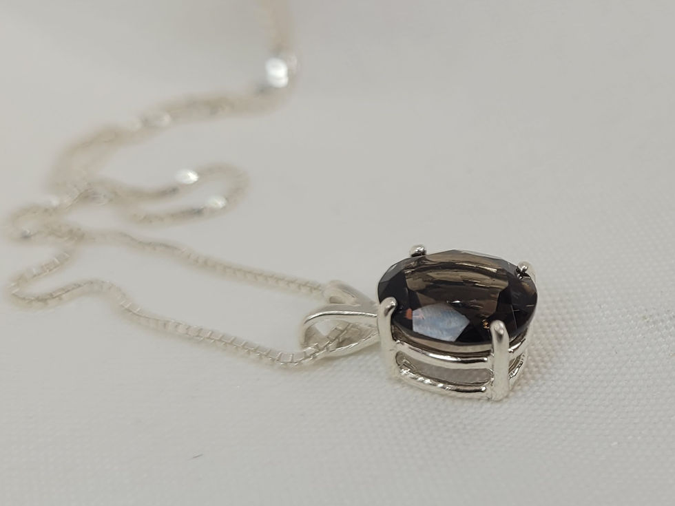 Thumbnail: Smokey Quartz & Silver Pendant