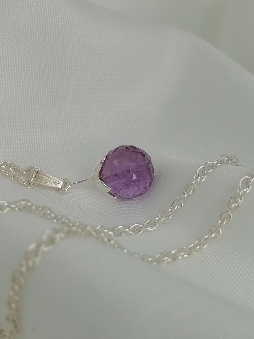 Thumbnail: Handmade Amethyst  on rope chain