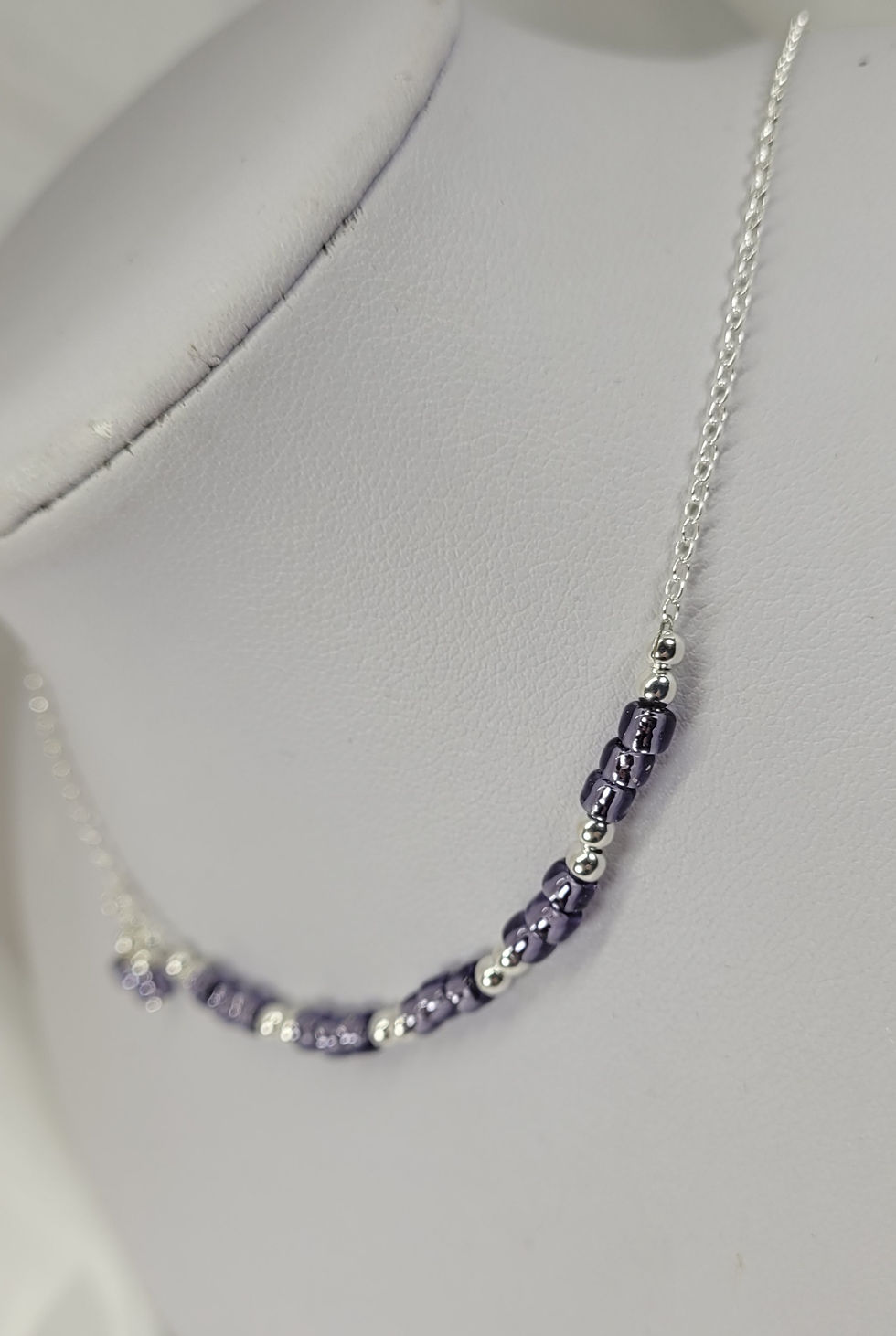 Thumbnail: Tanzanite Bead and Silver Necklace