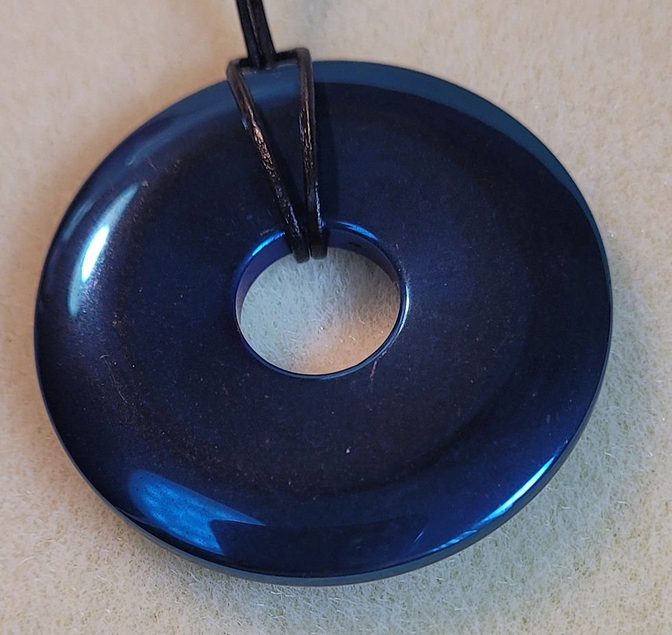 Thumbnail: Hematite Donut Pendant