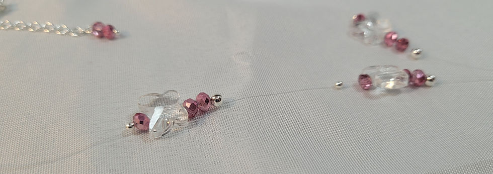 Thumbnail: Crystal Butterfly Illusion Necklace