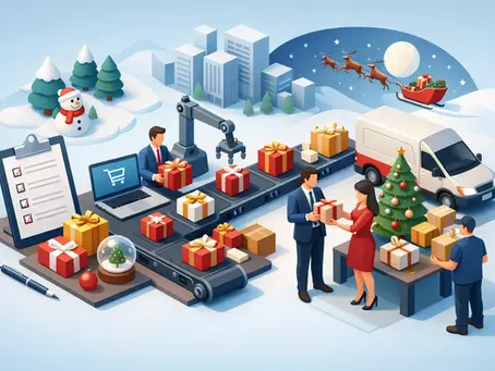 Ablauf zur Beschaffung von Businesspräsenten zu Weihnachten