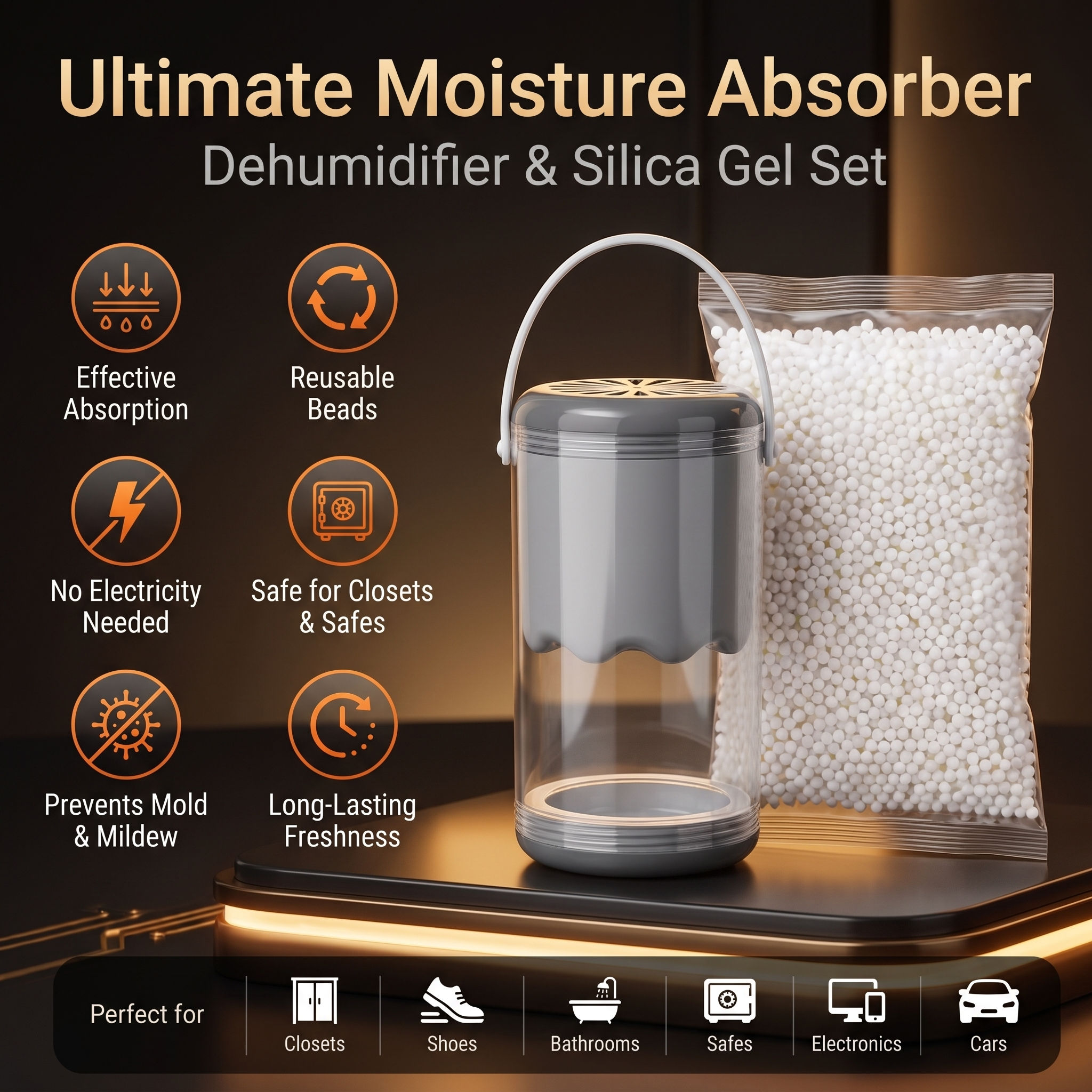 Anti-Mould Wardrobe Dehumidifier