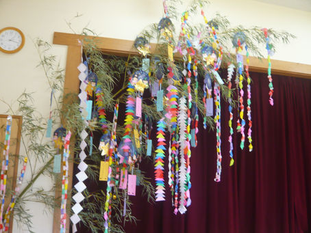 七夕の飾り付けをしました