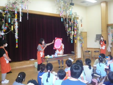 親子歯みがき教室を行いました