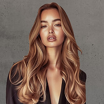 hair by Karimah Murphi brandy blonde Schwarzkopf color