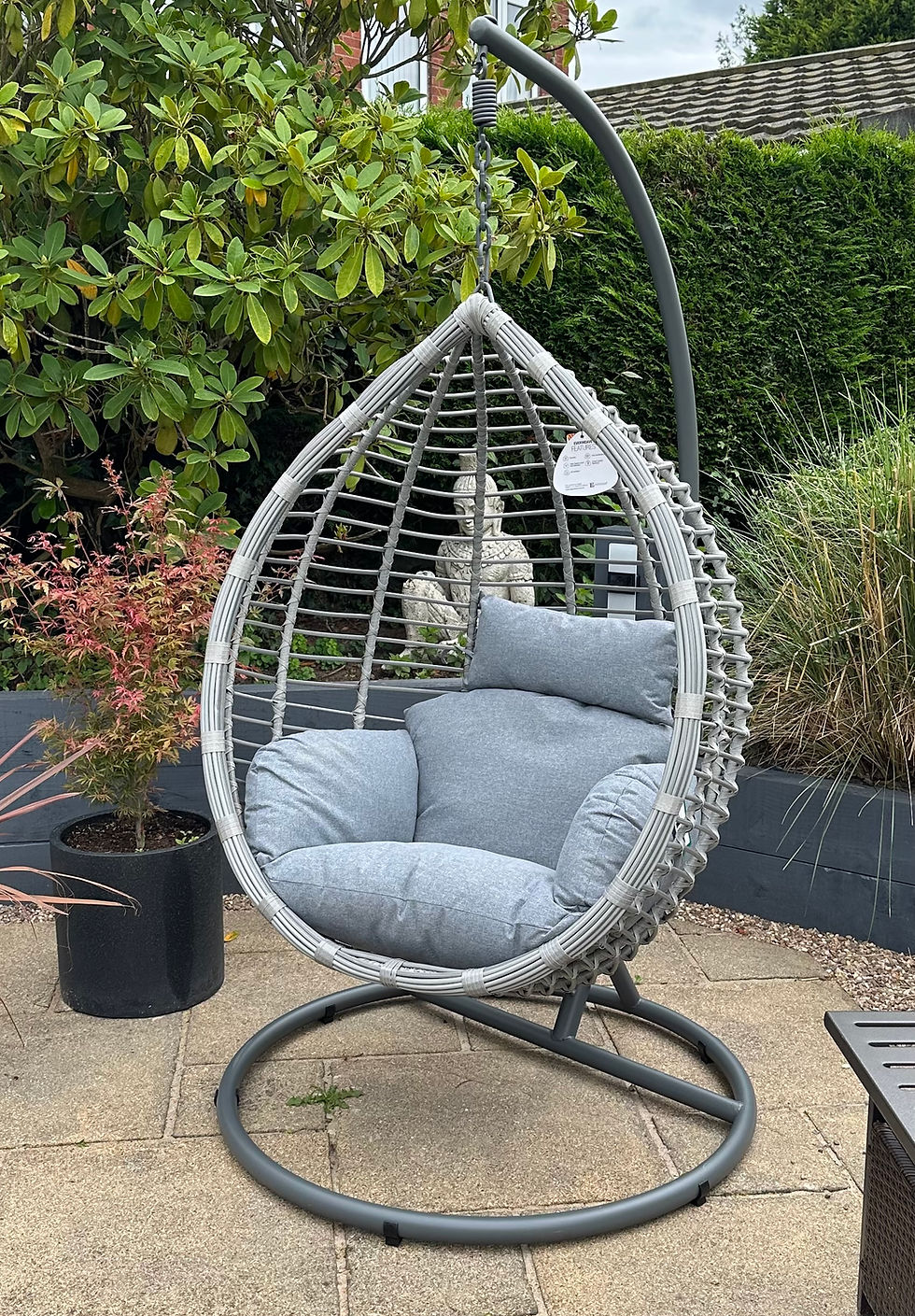 Egg Chair in Garden