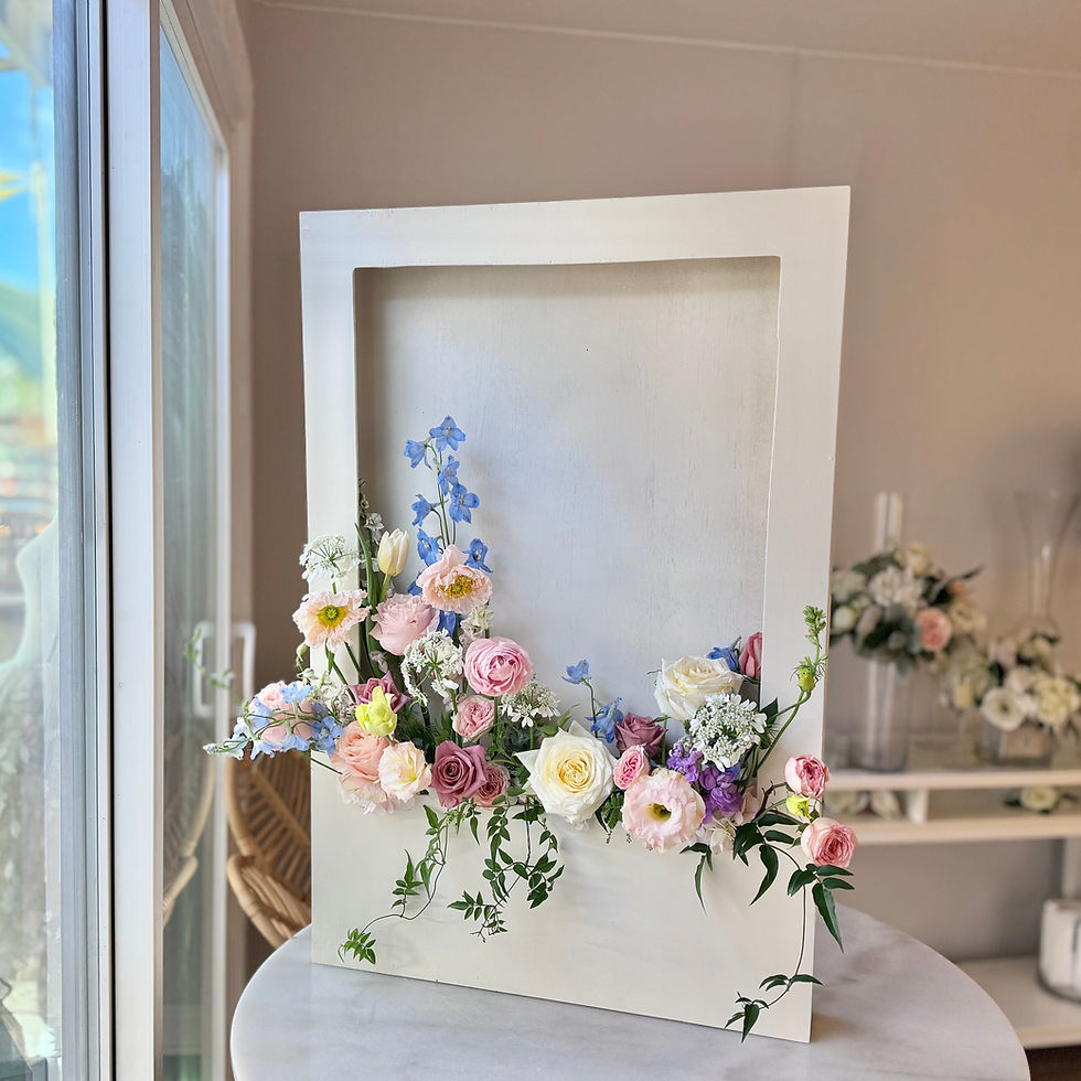 Welcome-board-wedding-floral-spring-color