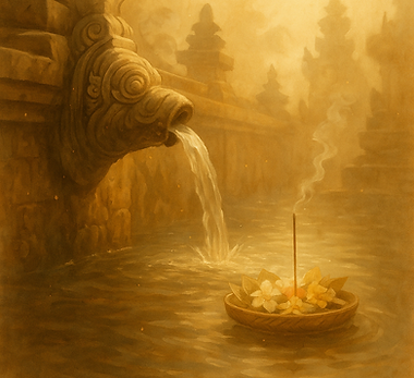 Melukat – purification dans les eaux sacrées.