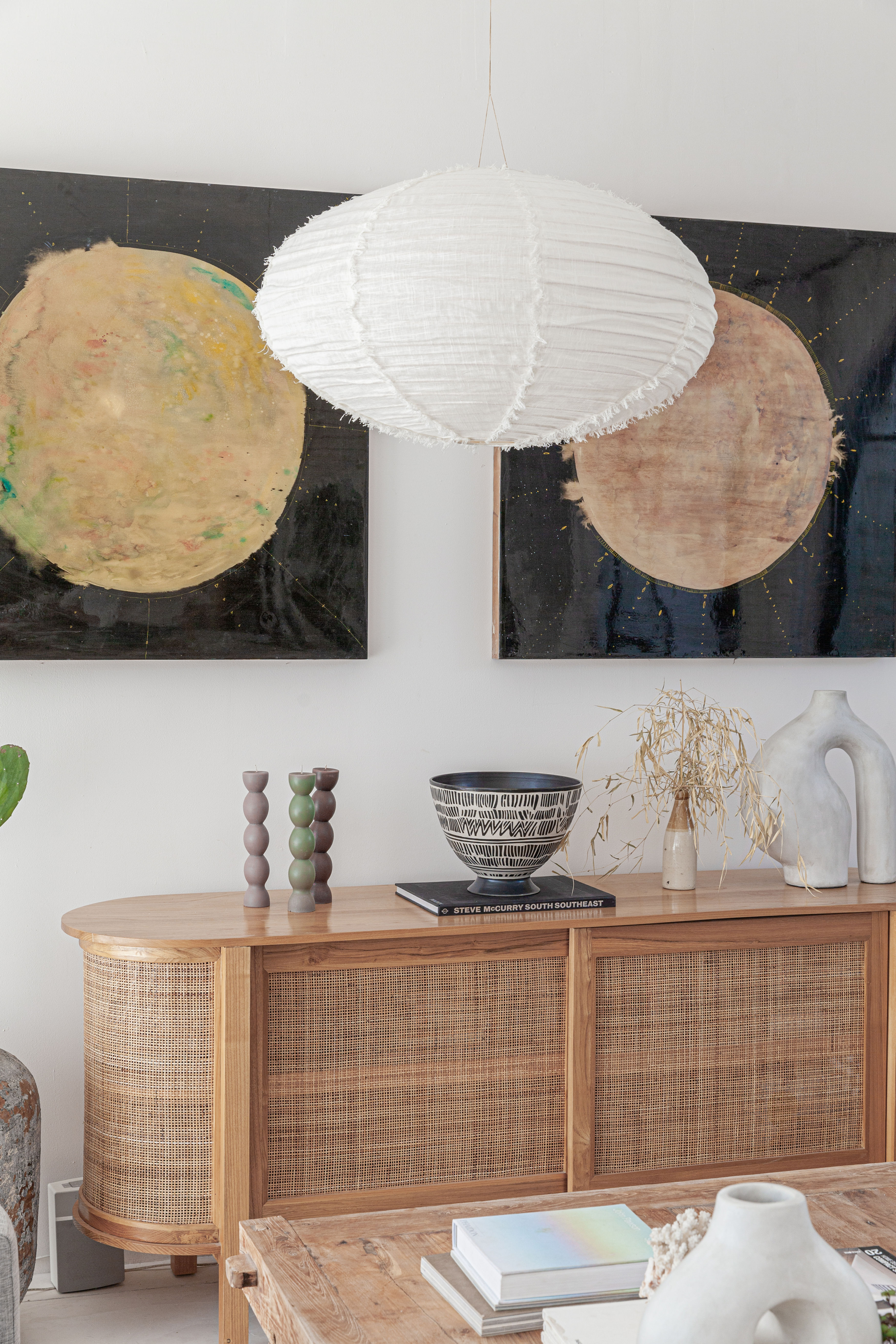 אהיל פשתן עם  פרנזים לבן ,עבודת יד מבאלי