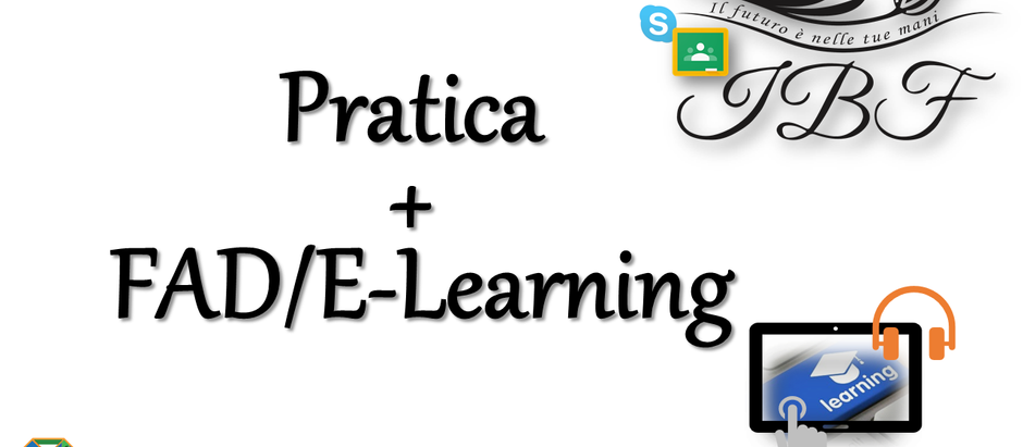 NUOVI CORSI con Teoria in FAD/E-Learning e Pratica in sede