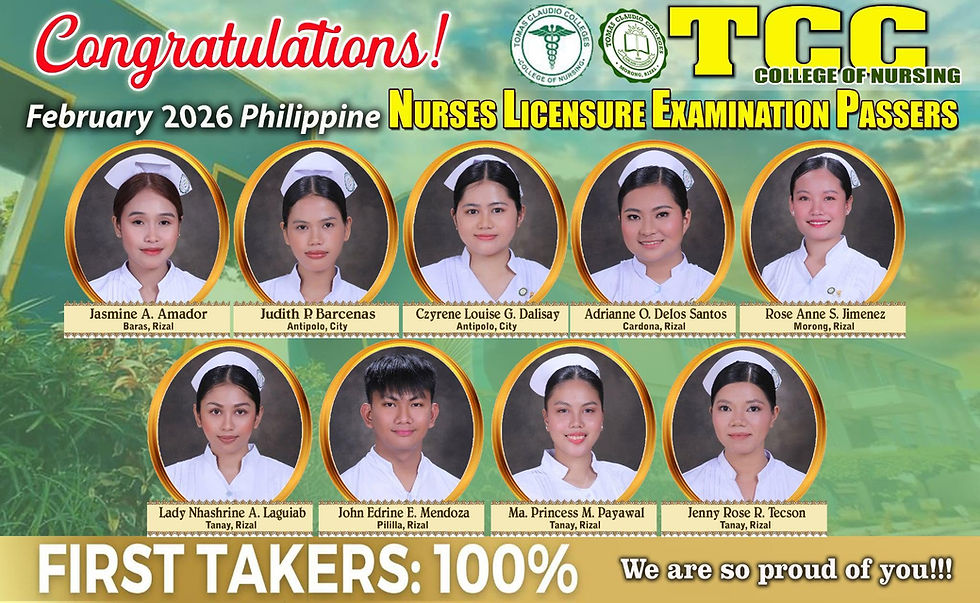 Congratulations to Our New Claudian Registered Nurses