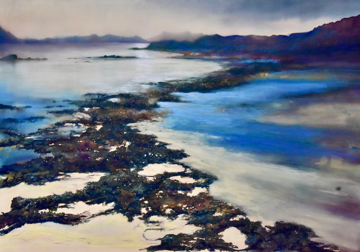 Point of Sleat, Skye  tide sea beach moody sky Island life