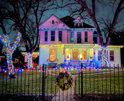 The house at Christmas- my favorite time of year