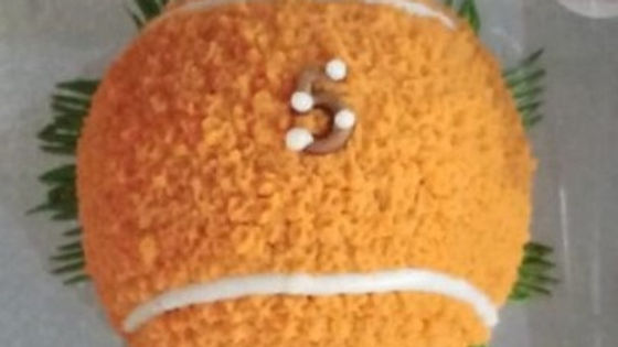 Orange Tennis Ball Cake (0.5 Kg)