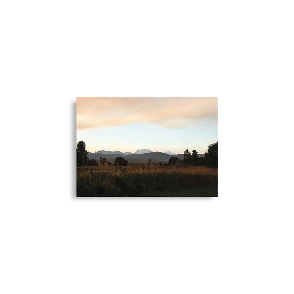 Thumbnail: CHEAM RANGE AT DUSK — FRASER VALLEY, BC