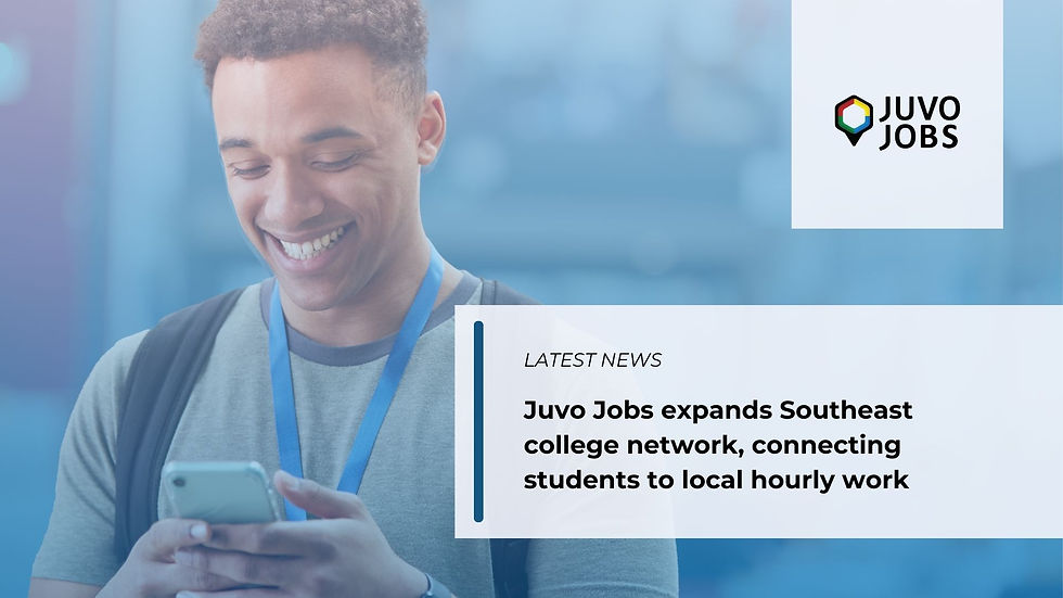 Juvo Jobs Expands Southeast College Network, Connecting Students to Local Hourly Work