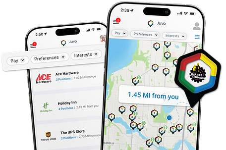 View local jobs on the Juvo Jobs interactive map