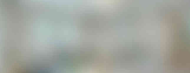 The living area has a window, ceiling fan and fresh gray paint.