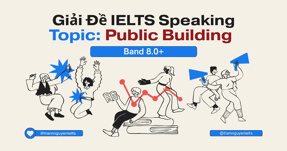 Giải Đề IELTS Speaking Forecast Q1.2026: Topic Public Building (Band 8.0+)
