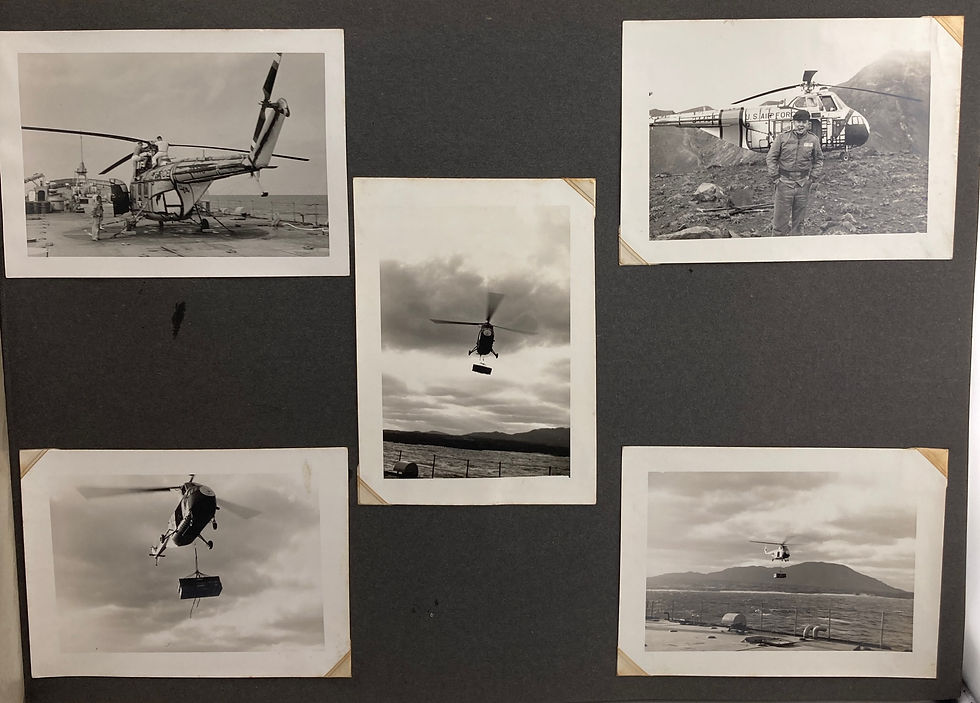 Thumbnail: Korean-Vietnam War Era Photo Album of Helicopter Crew 79 total Photos 