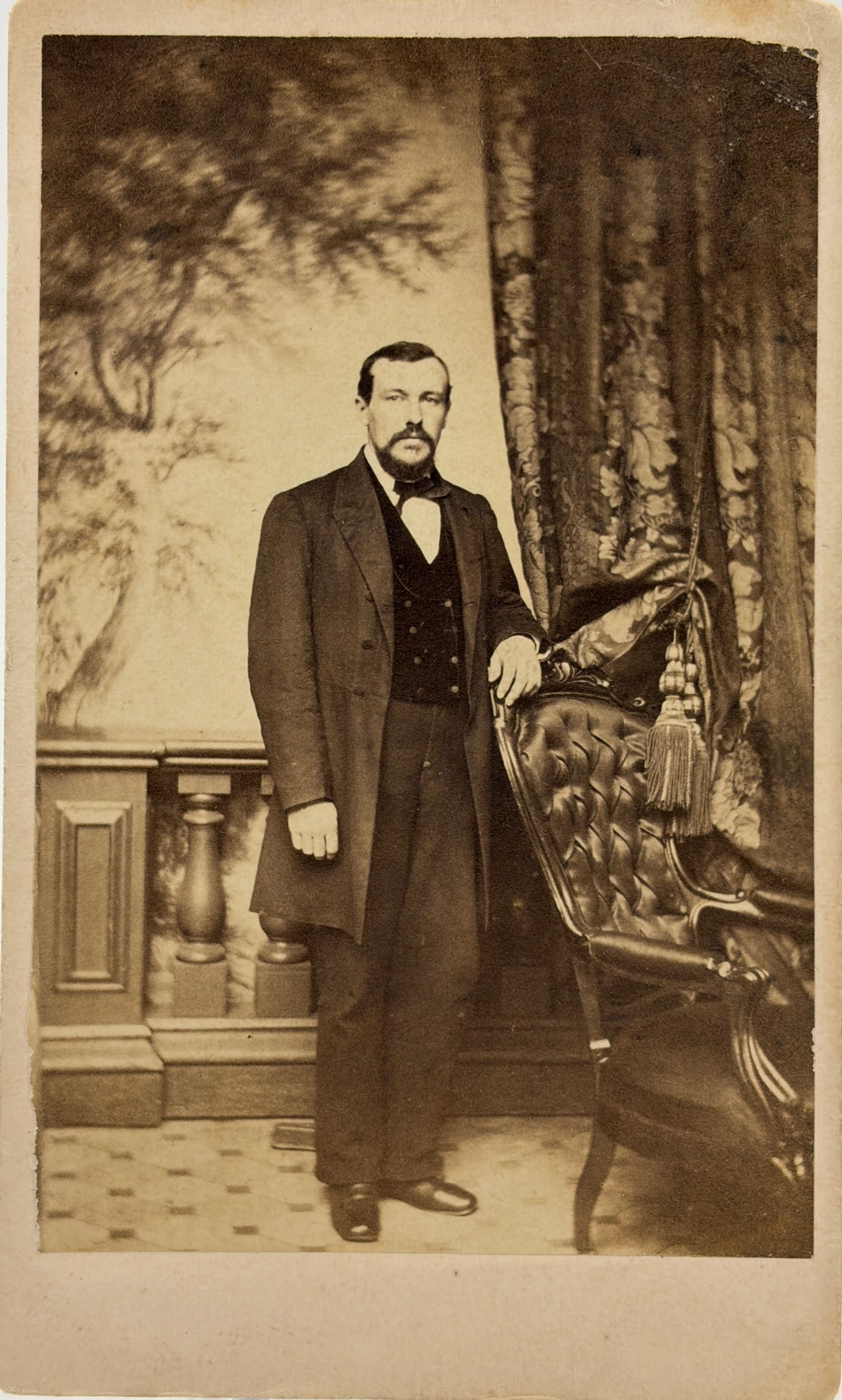 CDV of Pvt. Henry Ruoff of the 23rd Pennsylvania Infantry in Civilian Clothing