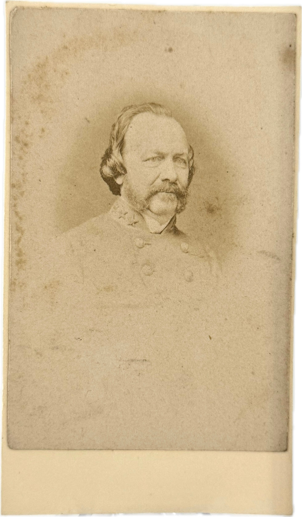 Impossible to find CDV of Texas Confederate General Thomas Neville Waul