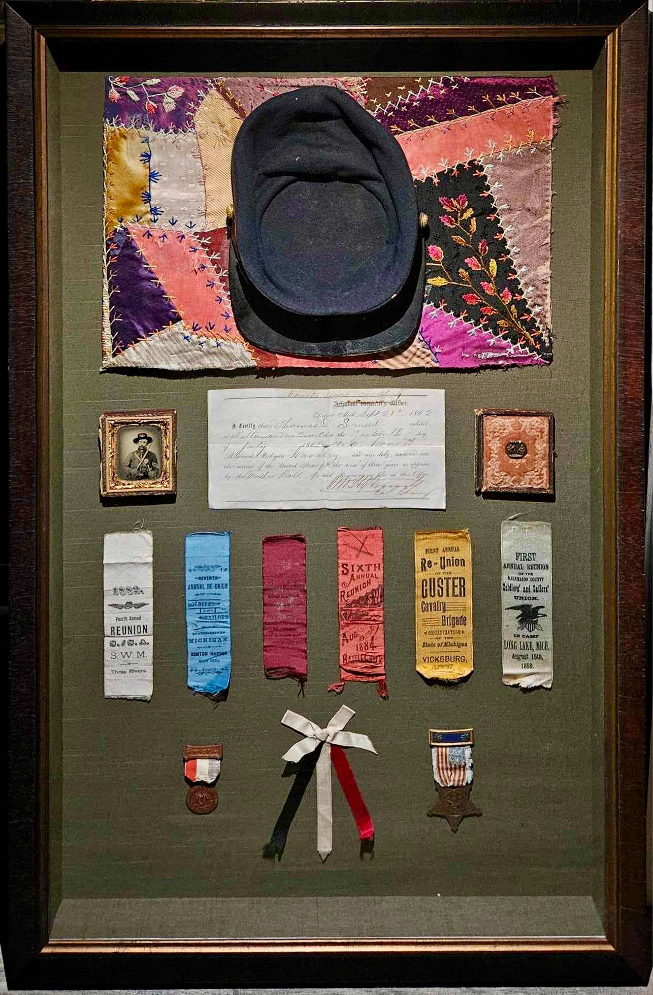 Jefferson Davis Capturer SGT. Thomas D. Smeed 4th Michigan Cavalry Grouping