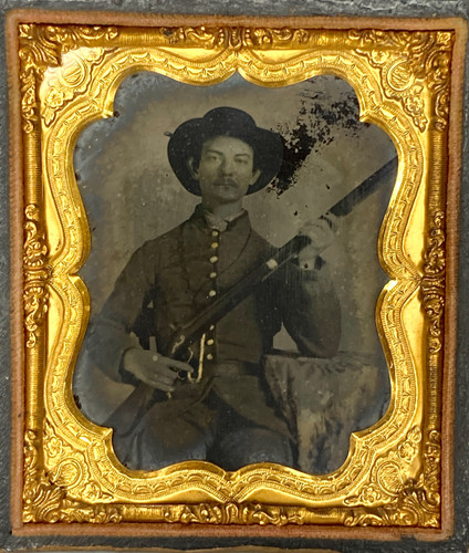 Rare 1/6th Confederate Ambrotype of the 1st SC Infantry “Orr’s Rifles ...