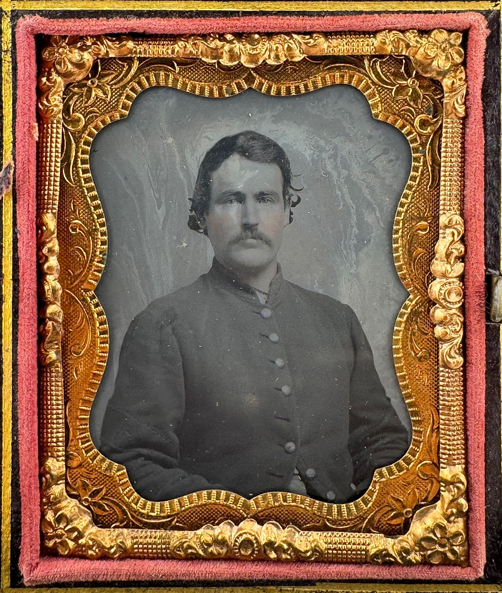 Thumbnail: 1/9th Tintype of Dr. David C. Dome, 17th Indiana Infantry Co. C