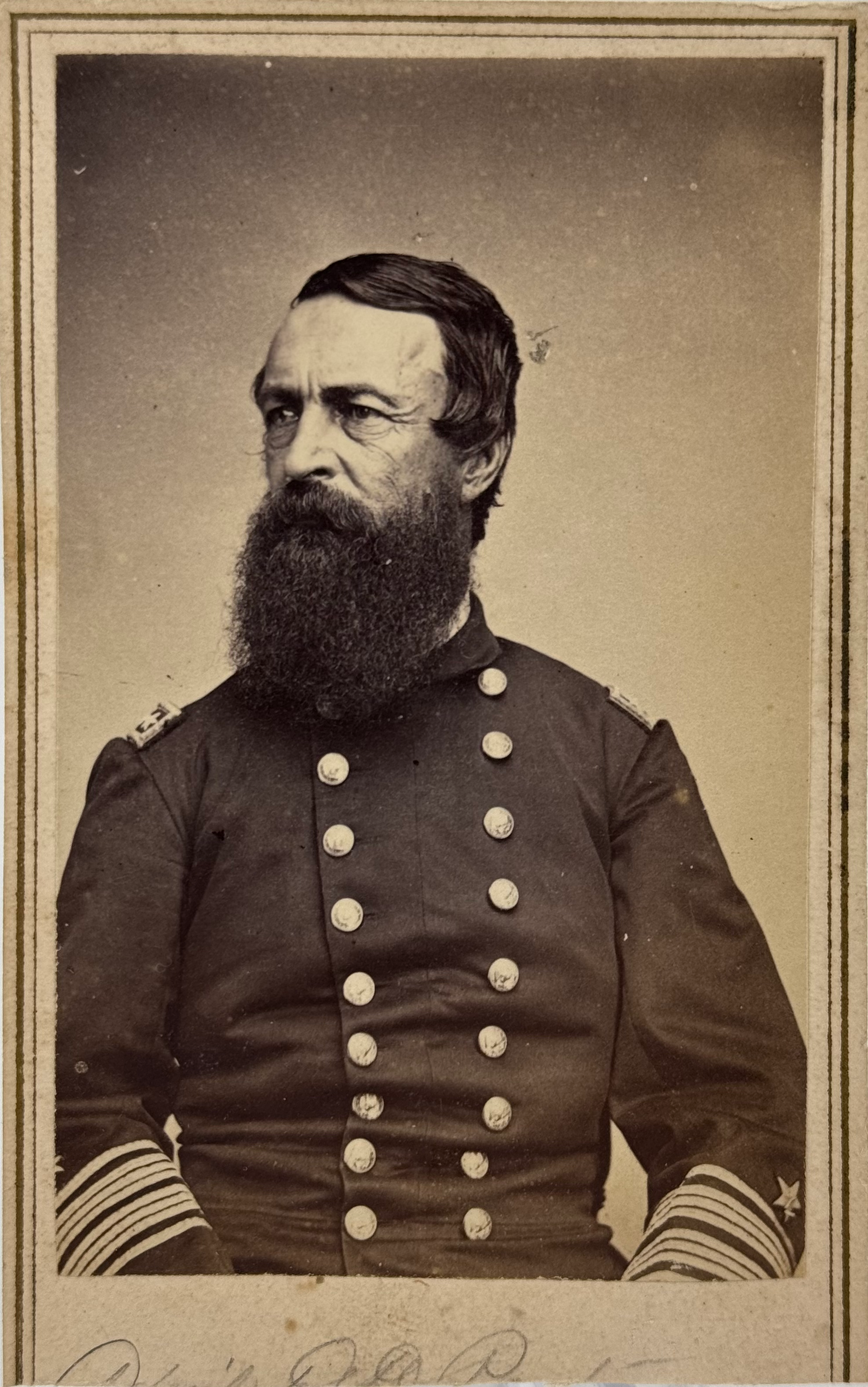 CDV of Rear Admiral David Porter by Brady and Anthony