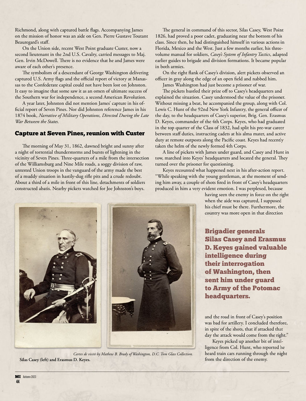 Thumbnail: Published Confederate Ambrotype of Lt. J. B. Washington Friend of General Custer