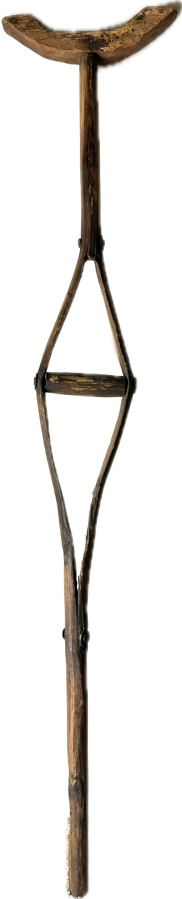 Thumbnail: Illinois Civil War Surgeon Grouping Crutch, Amputation Saw and Medical Document 