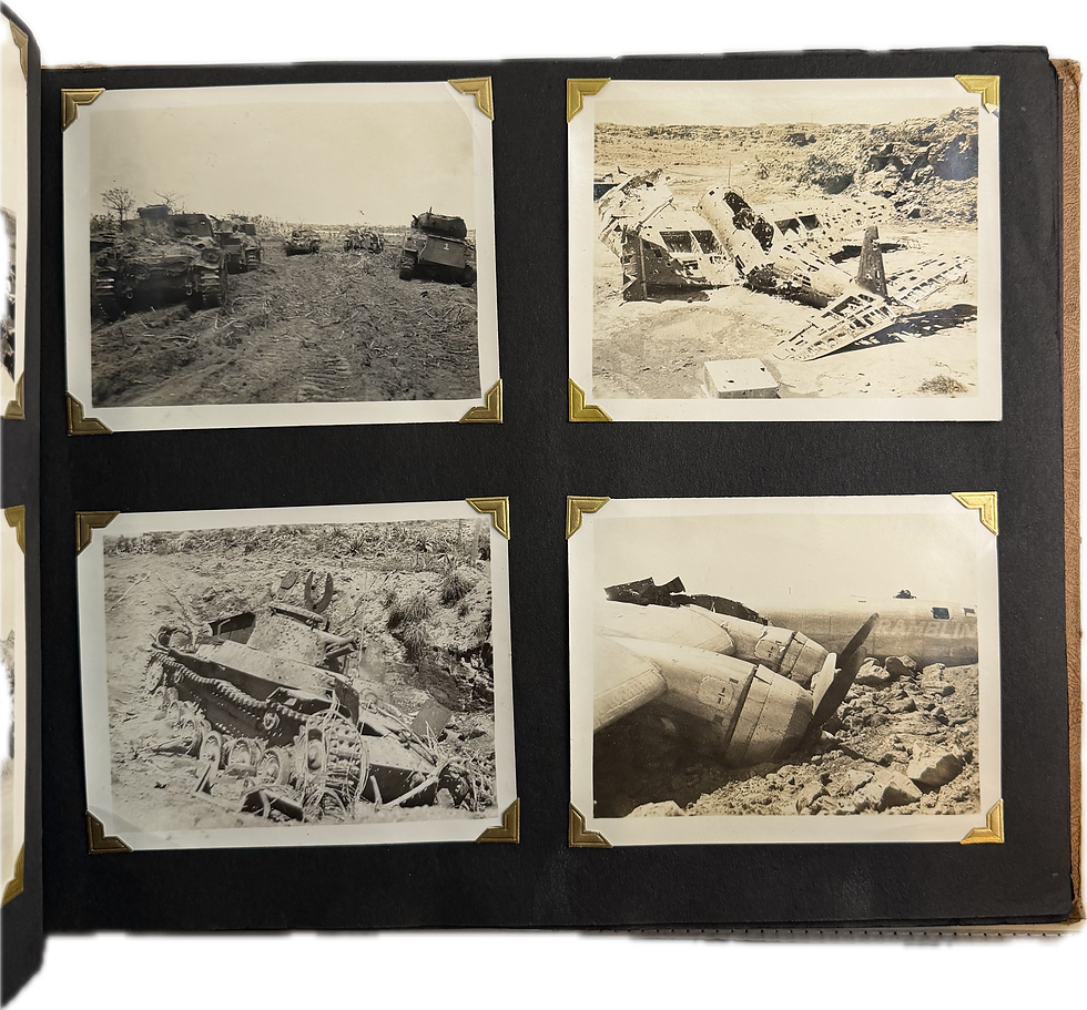 Thumbnail: World War Two Iwo Jima Photos: Japanese Dead, Crashed Planes, Nose Art, Tanks