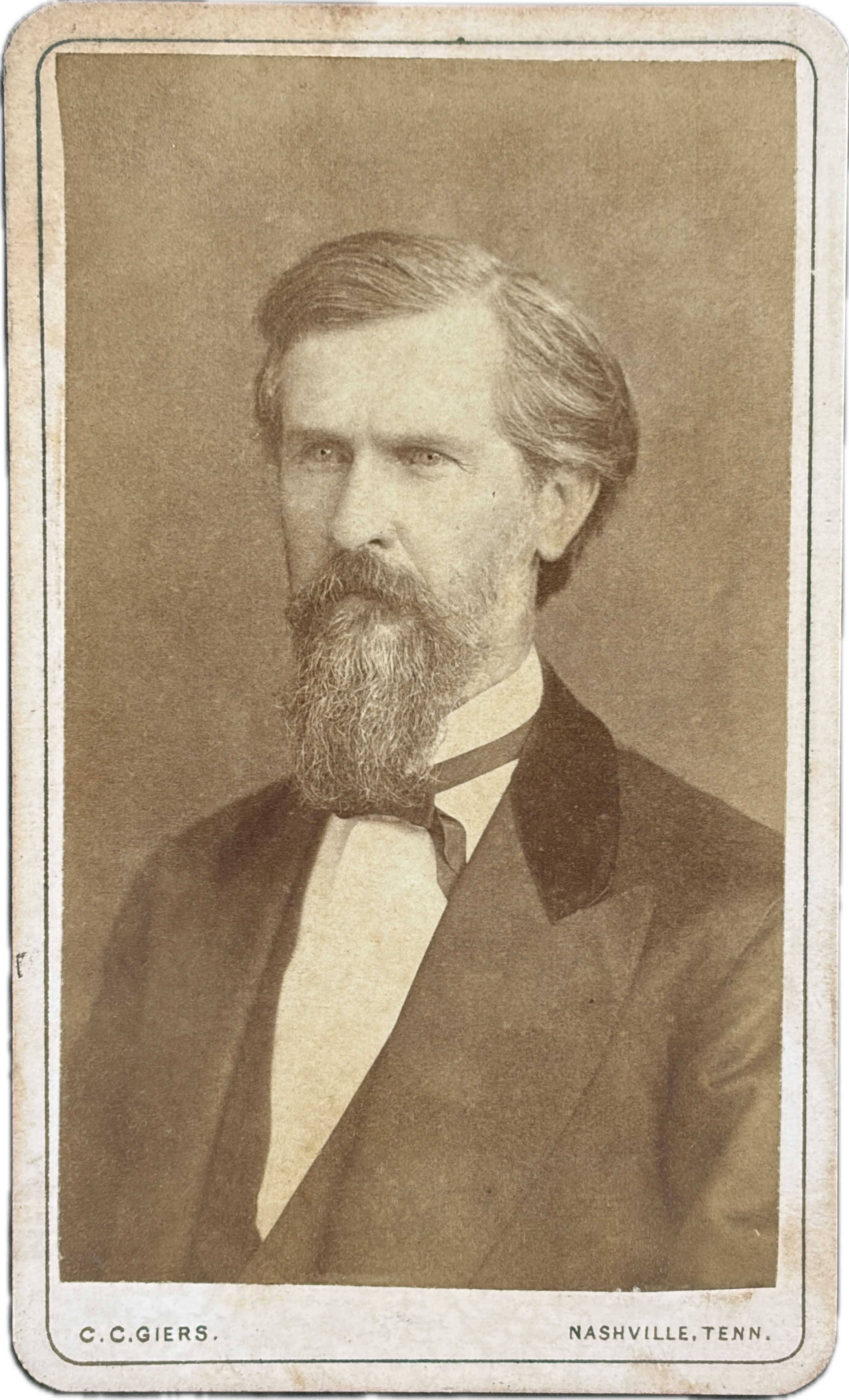 CDV of Tennessee Governor & Confederate Lieutenant Colonel James Davis Porter