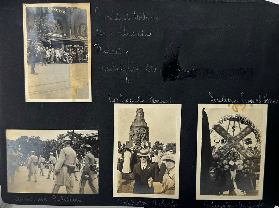 Thumbnail: Black Confederate Veteran, R E Lee Daughter and Confederate Reunion Album