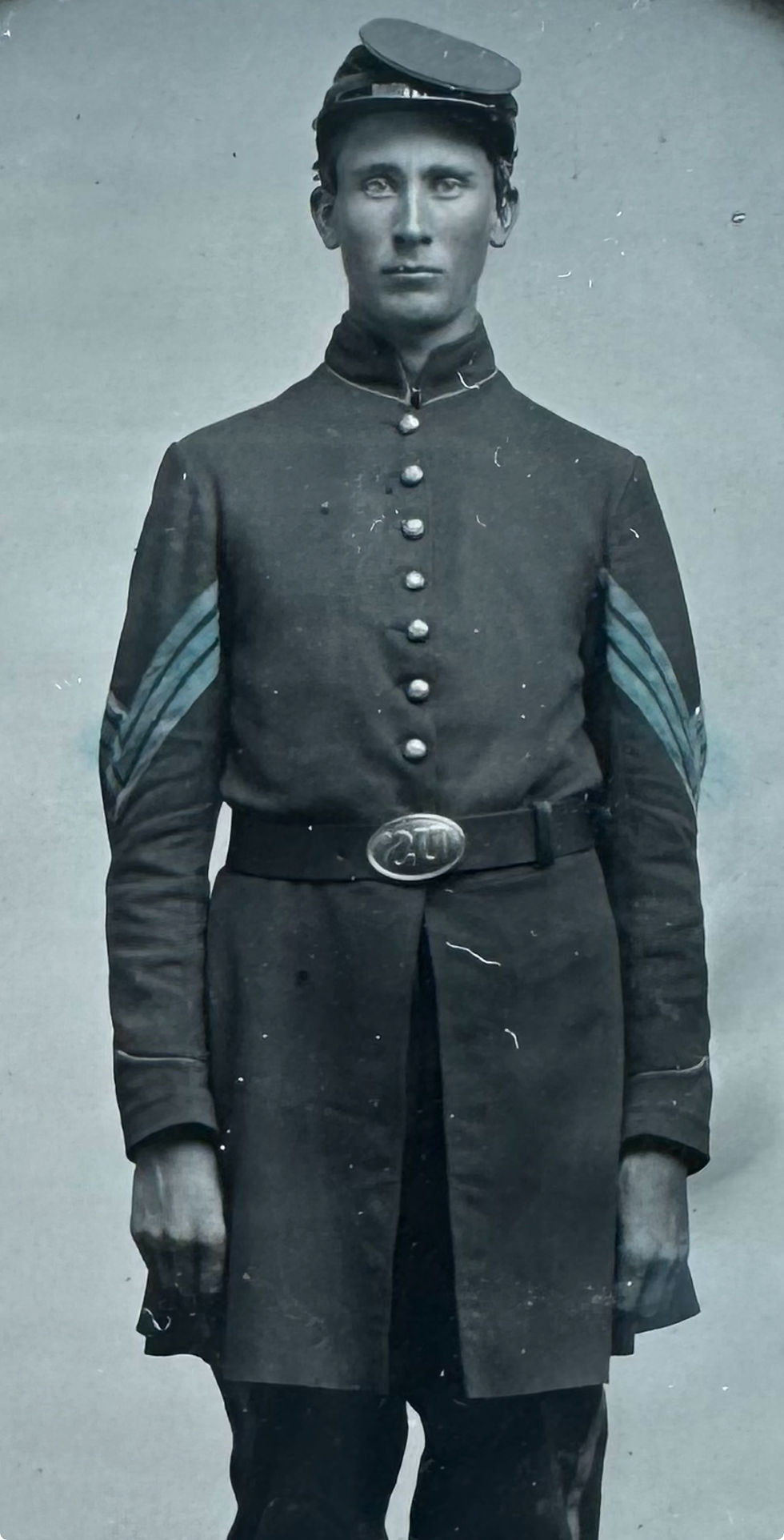 Thumbnail: 3 ID'ed Hard Images of 77th Illinois Infantry of Thomas C. Mathews