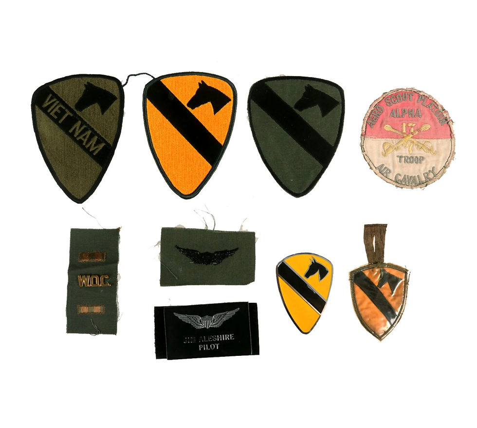 Thumbnail: Identified Vietnam War Grouping from James Donald Aleshire 1st Air Cavalry
