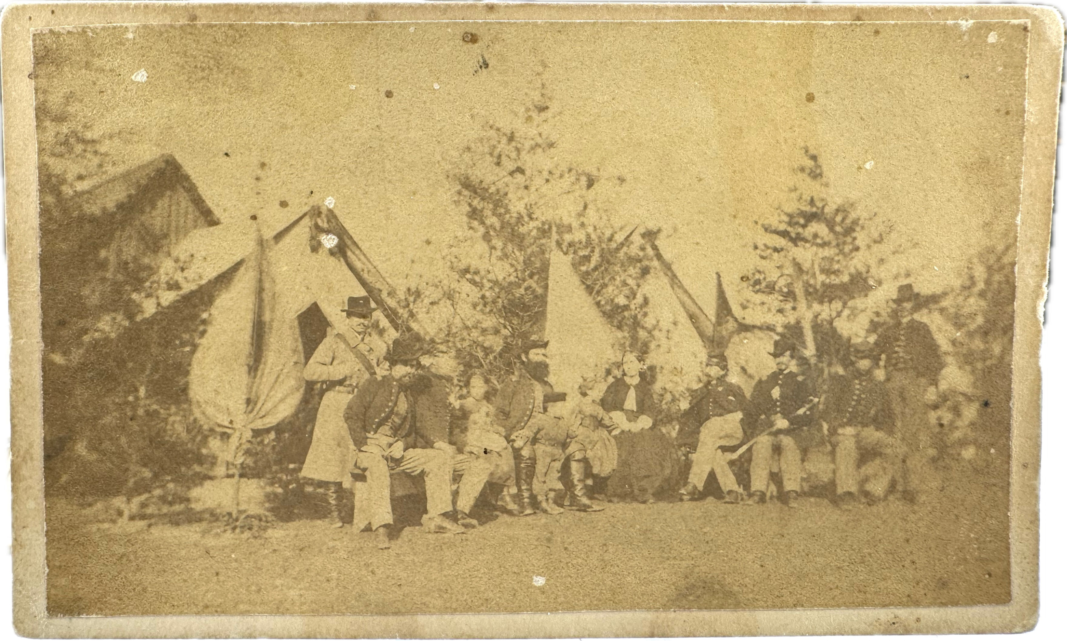 Rare Identified Scene of Capt. Thomas Davis Norris in Virginia with Family