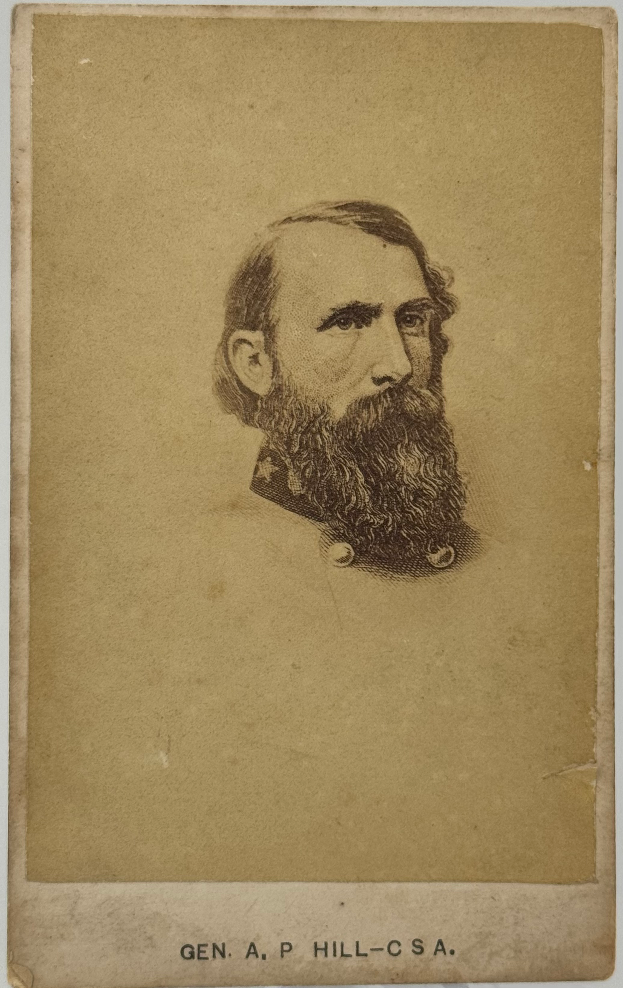 CDV of Confederate General A.P. Hill with No Backmark
