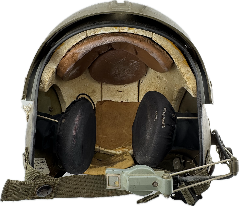 Thumbnail: U.S. Vietnam War Era APH-5 Helicopter Pilot Flying Helmet by Sierra Engineering 