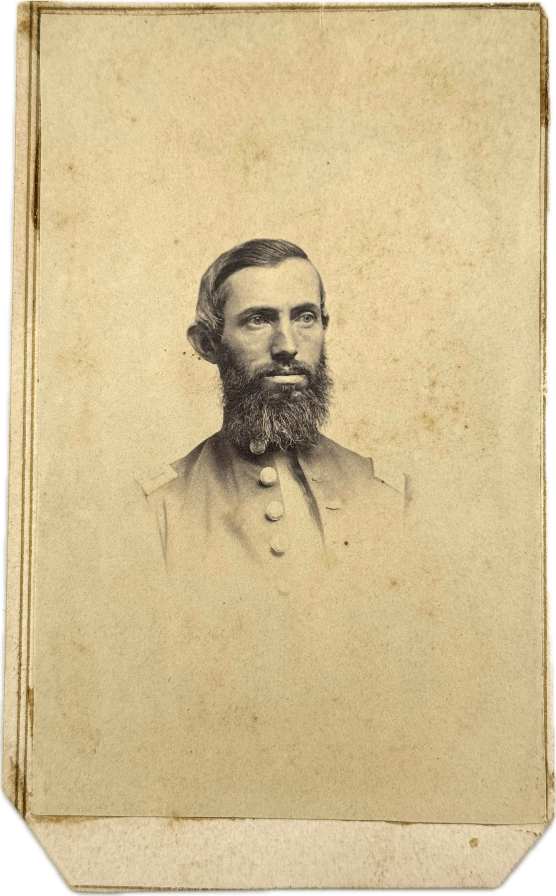 CDV of Union Civil War Officer from Leavenworth, Kansas