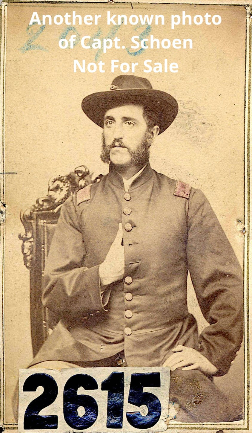 Thumbnail: CDV of Capt. Schoen of the 151st New York Infantry KIA at Battle of Cold Harbor 
